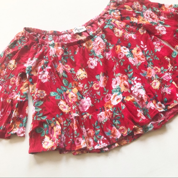 show me your MUMU Floral Top - Picture 4 of 8